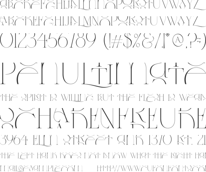 Centers George font preview