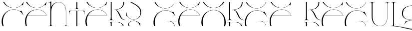 Centers George Regular font