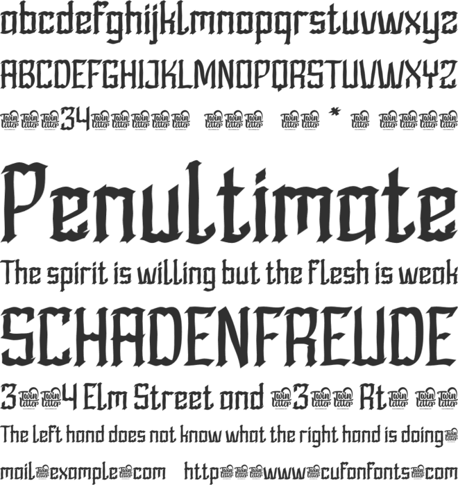 RHESON font preview