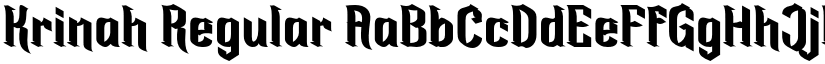 Krinah Regular font