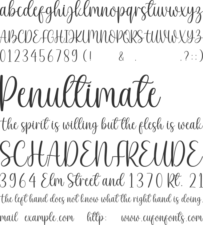 Aesthetic House font preview