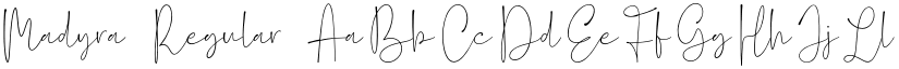Madyra Regular font