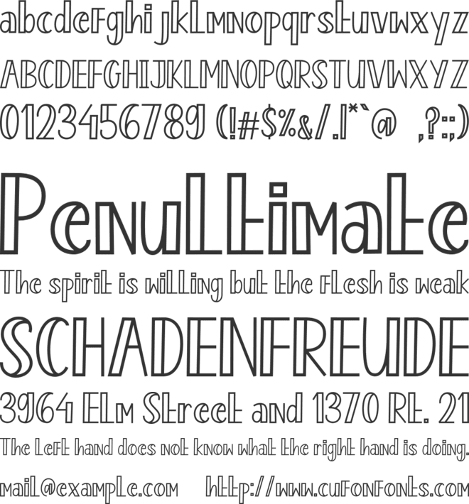 Enjoy Popcorn font preview