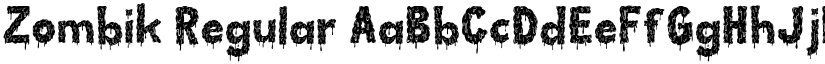 Zombik Regular font