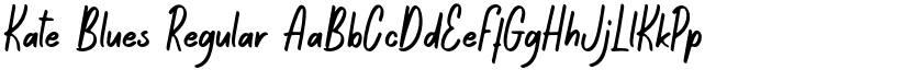Kate Blues Regular font