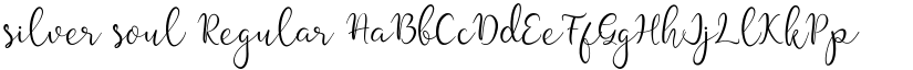 silver soul Regular font