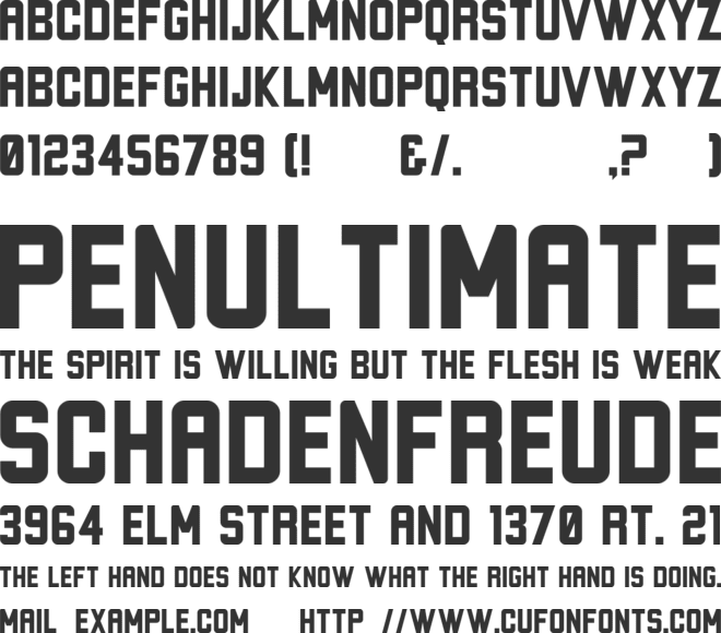 Drunk Tank font preview