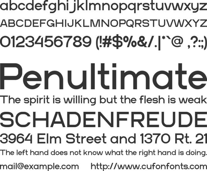 Nollasans font preview