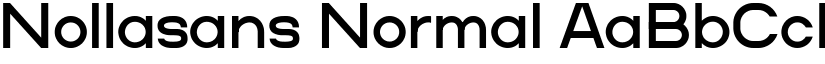 Nollasans Normal font