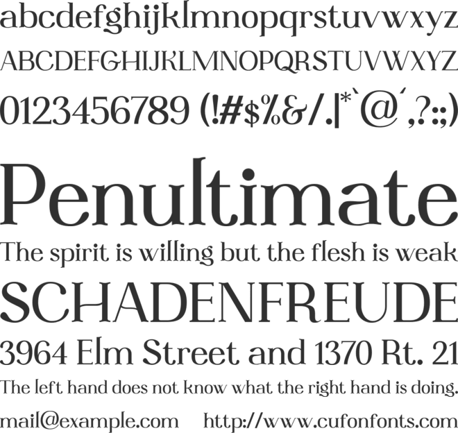 Oblygasi font preview