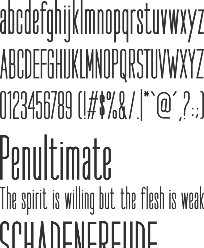 Seductive Height () font preview
