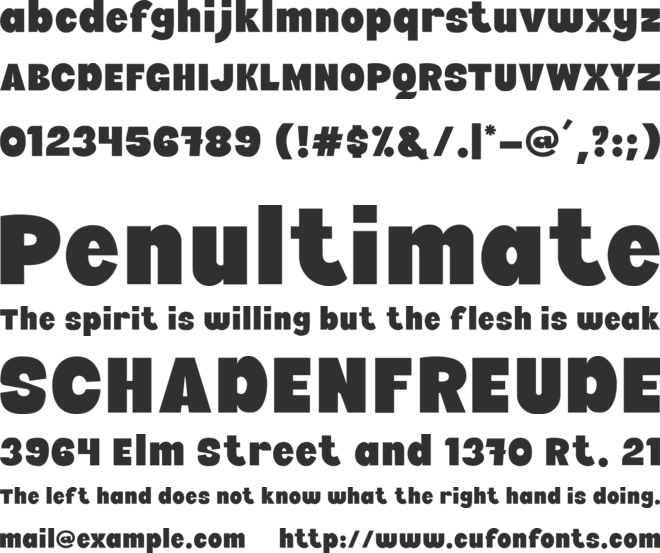 Auxiliary font preview