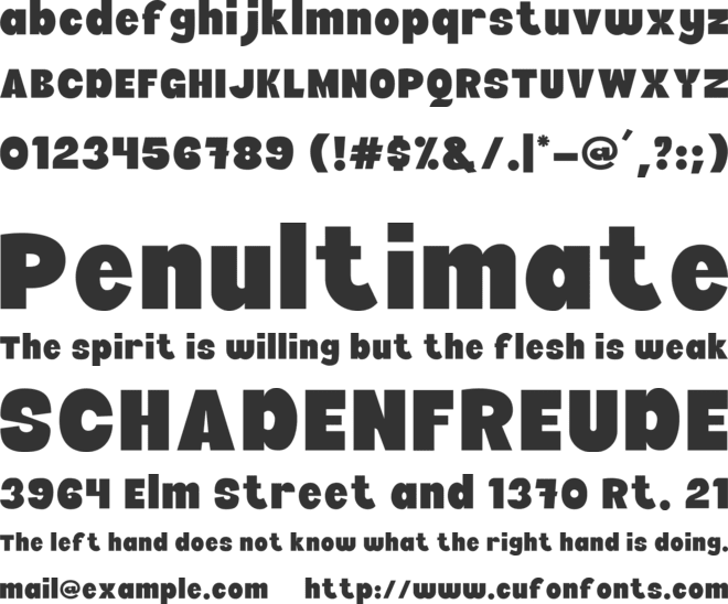 Auxiliary font preview