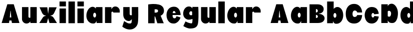 Auxiliary Regular font