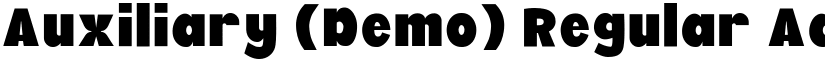Auxiliary (Demo) Regular font