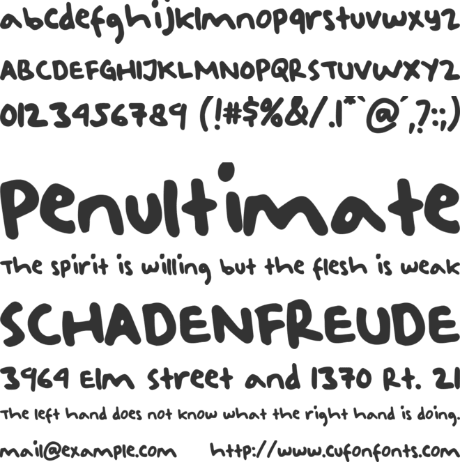 Baby Blooming (Dem0) font preview