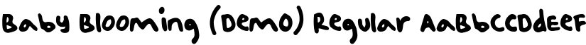 Baby Blooming (Dem0) Regular font