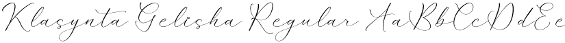 Klasynta Gelisha font download