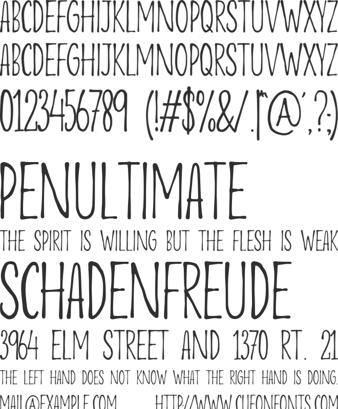 Bloody Silence font preview
