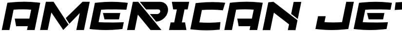 American Jets Personal Used font