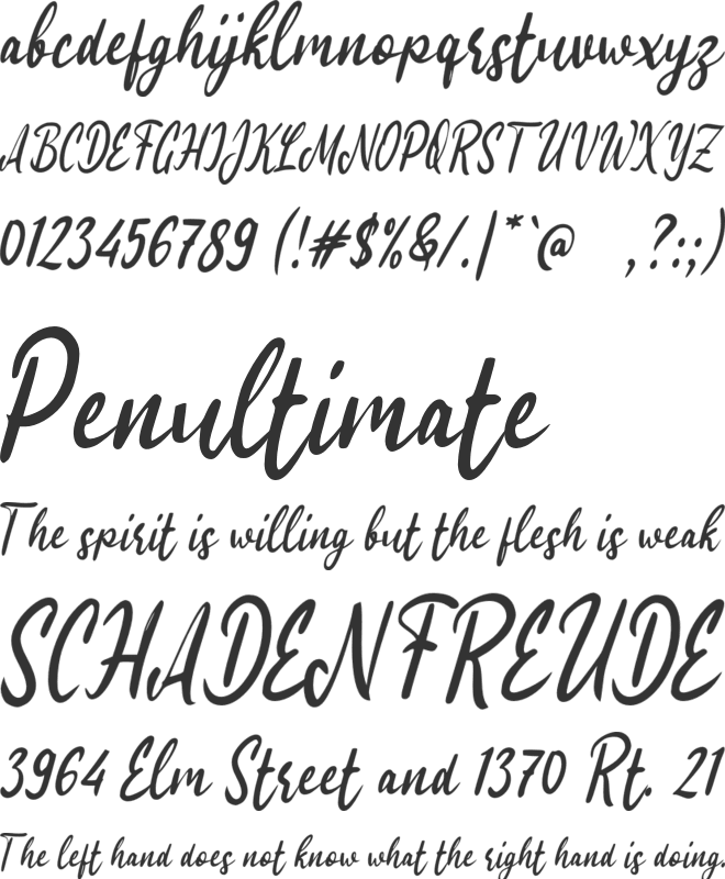 f Felt Condolences font preview