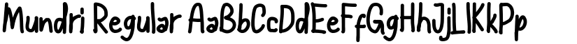 Mundri Regular font