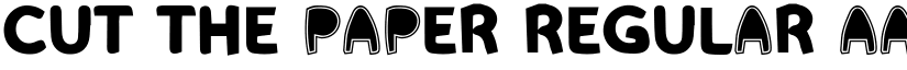 Cut The Paper Regular font
