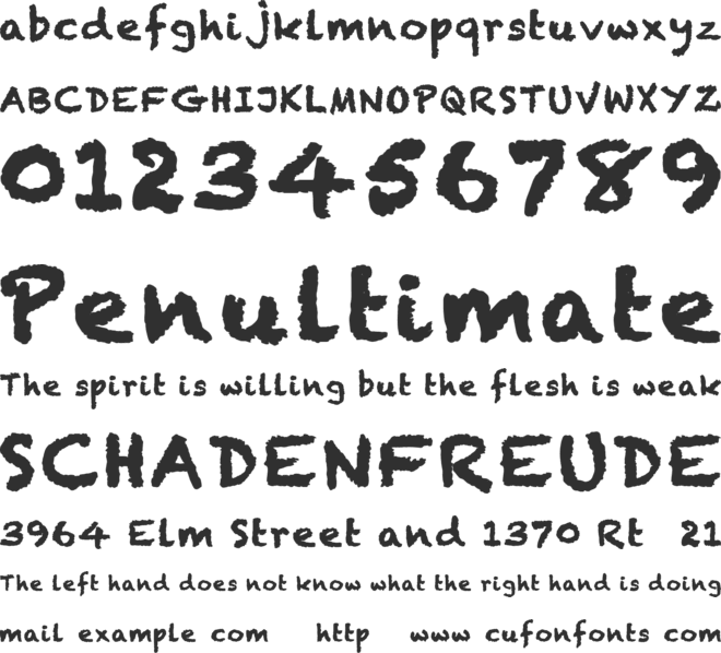 Chalky Bro font preview