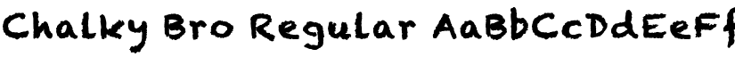 Chalky Bro Regular font