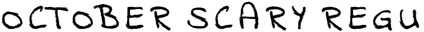 October Scary Regular font