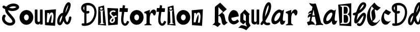 Sound Distortion Regular font