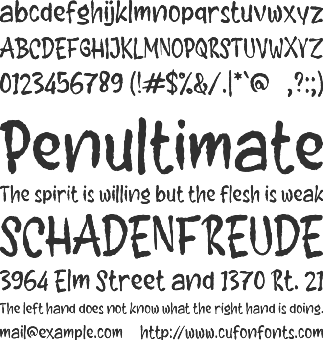 f Feargas font preview