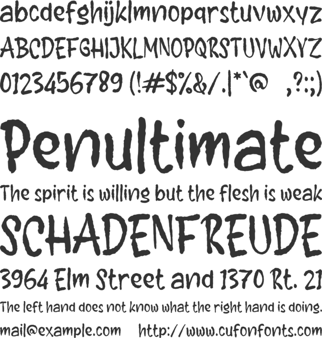 f Feargas font preview