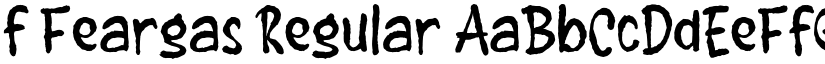 f Feargas Regular font