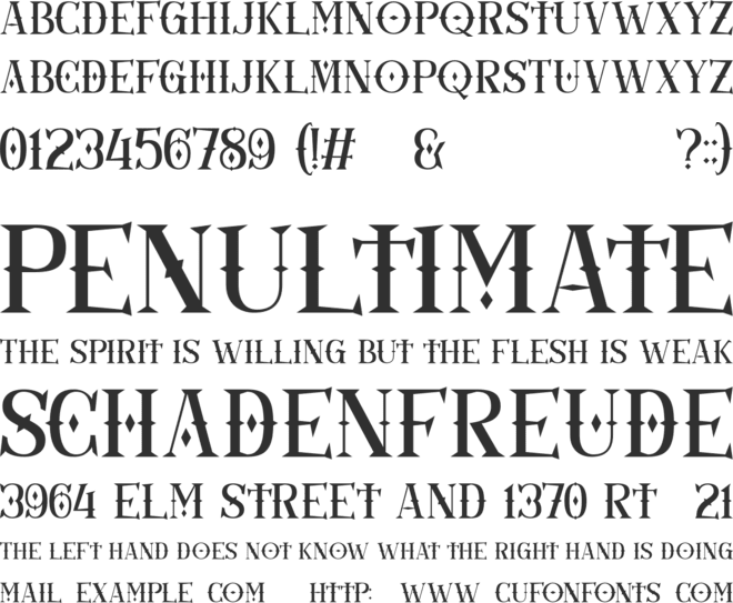 Gothicha font preview