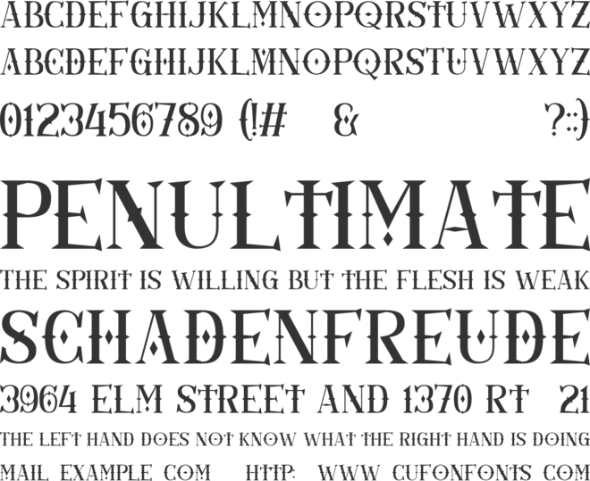 Gothicha font preview