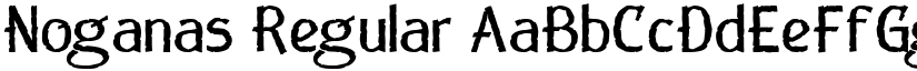 Noganas Regular font
