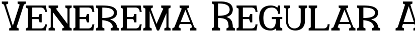 Venerema Regular font