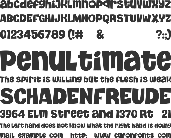 Punchline font preview