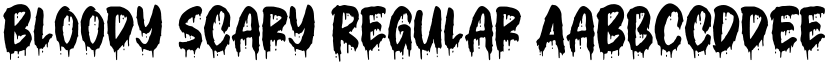 Bloody Scary Regular font