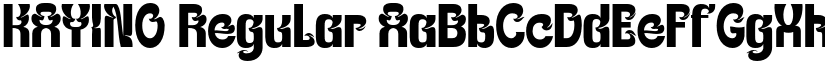 KAYINO Regular font