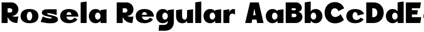 Rosela Regular font