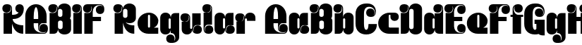 KABIF Regular font