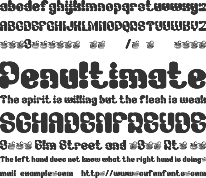 Bagusih font preview