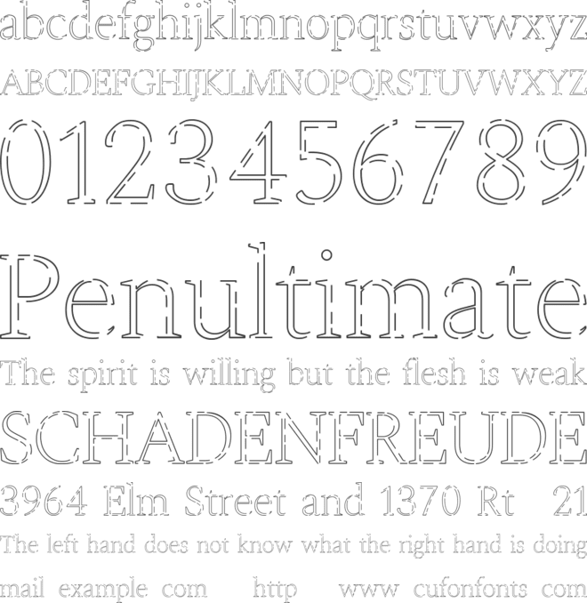 Tubelight Font font preview