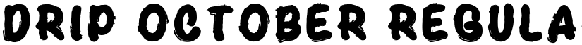 Drip October Regular font