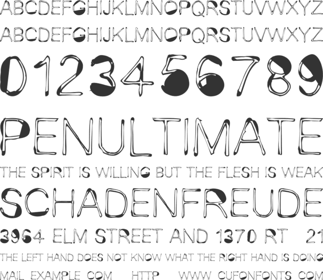 Look Daisy font preview