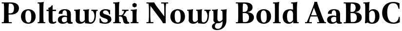 Poltawski Nowy Bold font