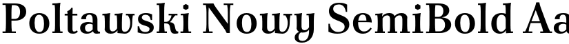 Poltawski Nowy SemiBold font