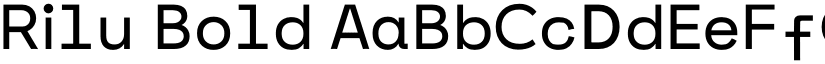 Rilu Bold font